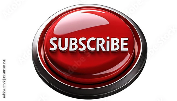 Obraz SUBSCRIBE botton  without background
