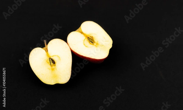 Fototapeta Red apple cut