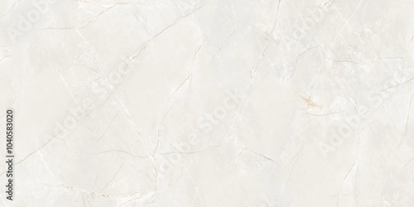 Fototapeta Natural marble stone slab, white marble design, interior random vitrified floor tiles, stone texture background. 