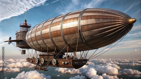 Obraz dirigible in sky interesting concept