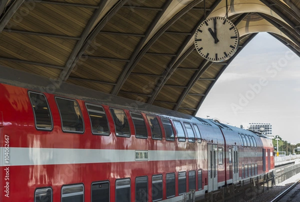 Fototapeta Tel Aviv University Railway Station. one of the main central train stations of Tel Aviv.