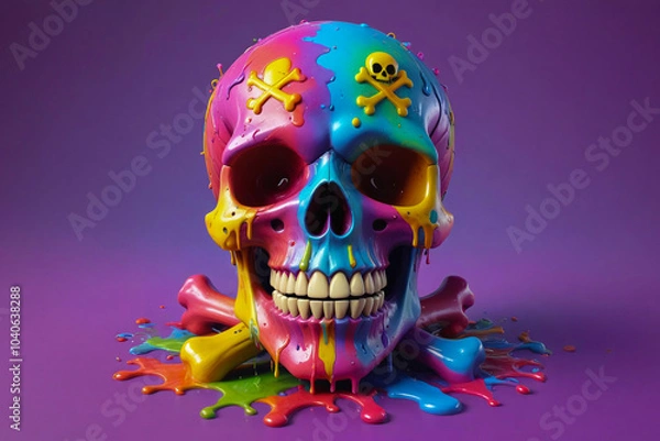 Obraz skull and crossbones