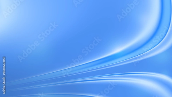 Fototapeta Abstract bright and vibrant flowing liquid wavy curved glowing shapes on light blue background. High resolution full frame blurry, dynamic and futuristic background with copy space.