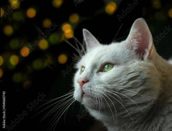 Fototapeta Biały kot