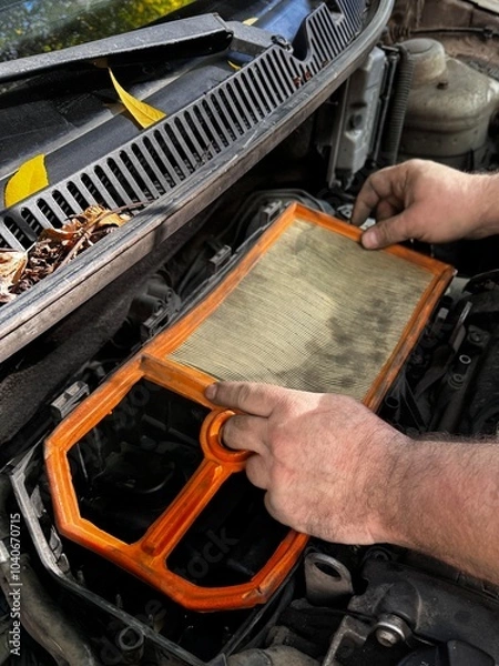 Obraz repair of a car