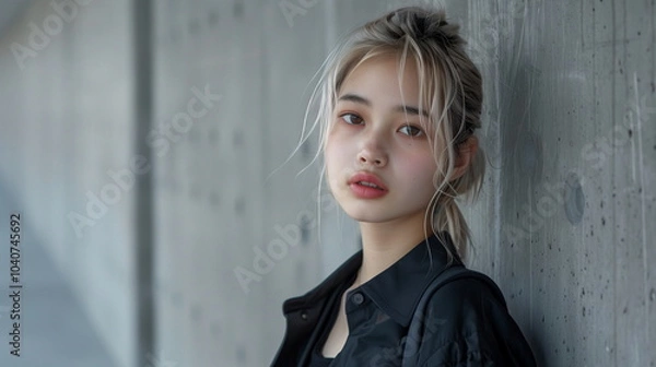 Obraz 金髪の若いファッションモデル