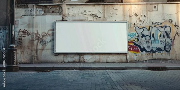 Obraz a billboard on a wall

