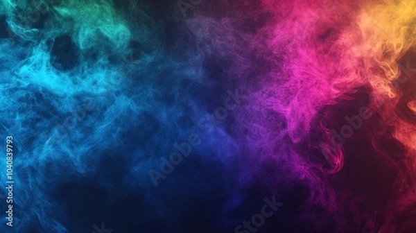 Fototapeta 4K Neon Glow Background: A Dark and Vibrant Display of Illuminated Colors for Creative Designs and Visuals

