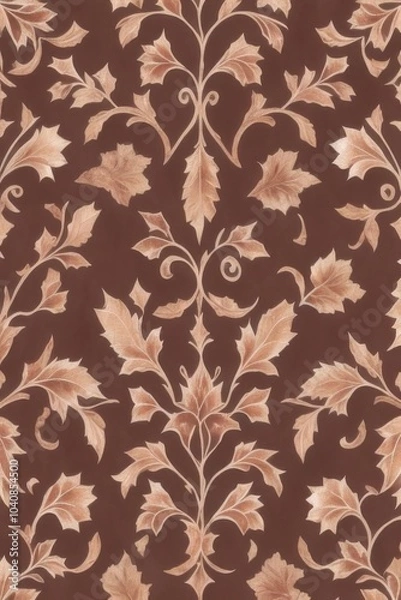 Fototapeta seamless background with leaves