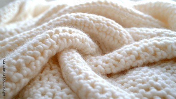 Fototapeta white cloth fabric, highlighting its soft texture and delicate folds. The minimalist background evokes purity, simplicity, and calm, symbolizing peace, renewal, and a blank canvas for creativity