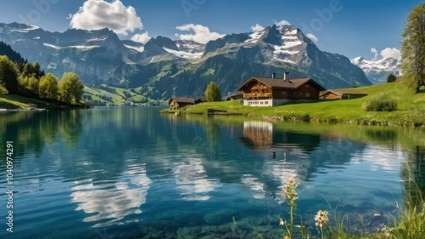 Obraz lake in the mountains