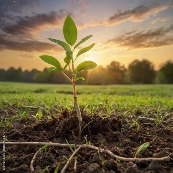 Obraz plant in the ground