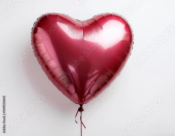 Fototapeta A heart-shaped party balloon for Valentine's Day. High image quality