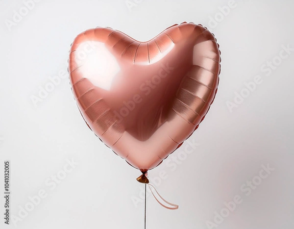 Fototapeta A heart-shaped party balloon for Valentine's Day. High image quality