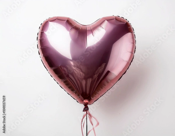 Fototapeta A heart-shaped party balloon for Valentine's Day. High image quality