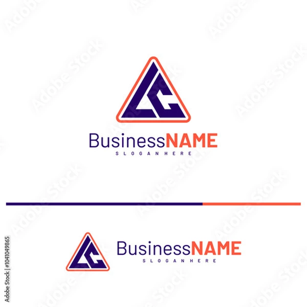 Obraz Initial LC logo design vector illustration, Creative letter LC logo concepts