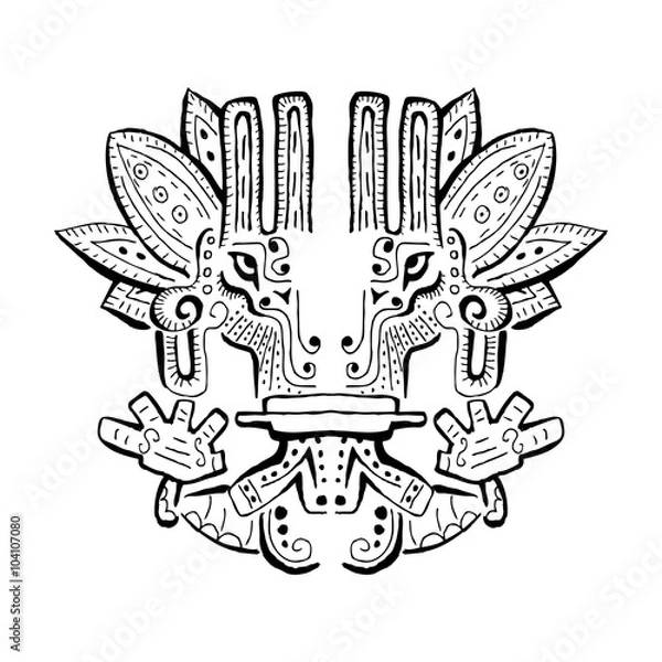 Obraz Ancient Inca ornament