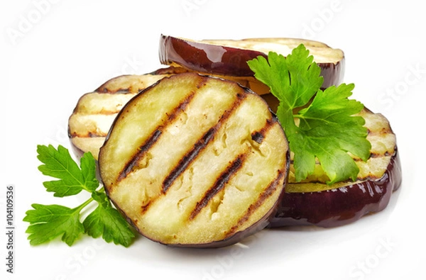 Obraz grillowane plastry bakłażana