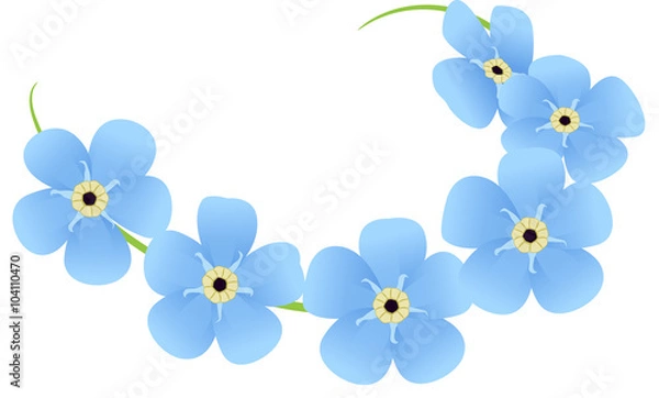 Obraz Branch with me-nots