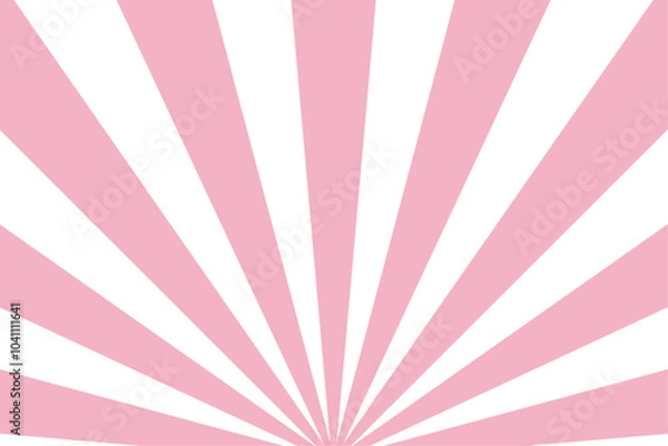 Obraz ピンクの集中線が扇状に広がるイメージ背景