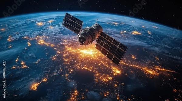 Obraz Explore the future of 5G with satellite integration, ensuring seamless communication across the globe