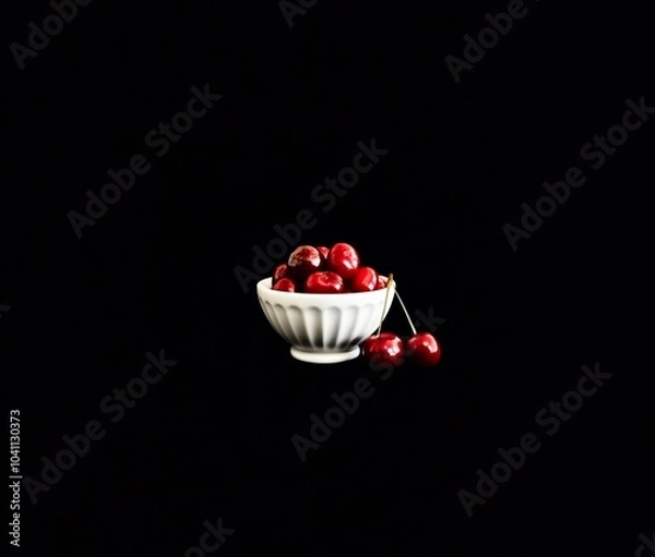 Obraz chocolate cake with cherry