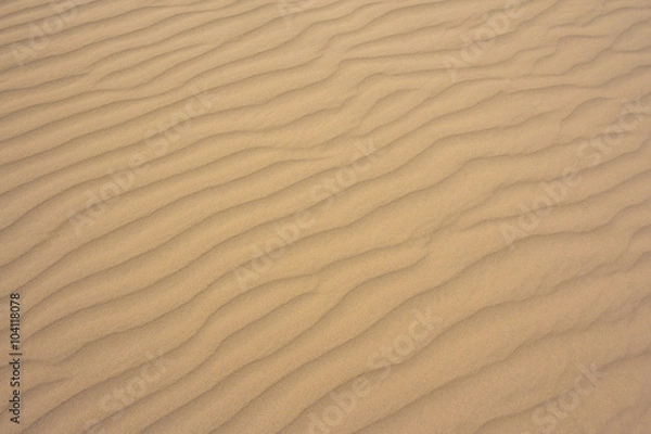 Fototapeta  sand waves pattern in the desert. ground wave