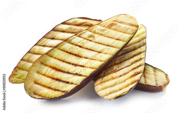 Obraz grillowane plastry bakłażana