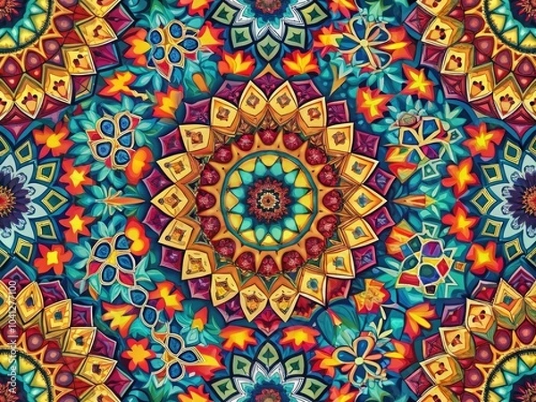Fototapeta Explore this  geometric pattern ideal for contemporary design and art projects, offering a unique blend of style, sophistication, and visual appeal for your creations.