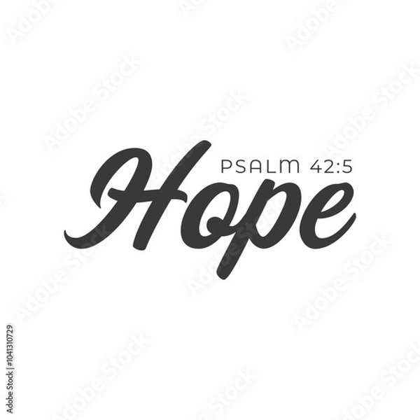 Fototapeta Christian Quote for print or use as poster, card, flyer or T Shirt	