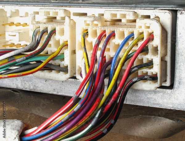 Fototapeta Electric wiring