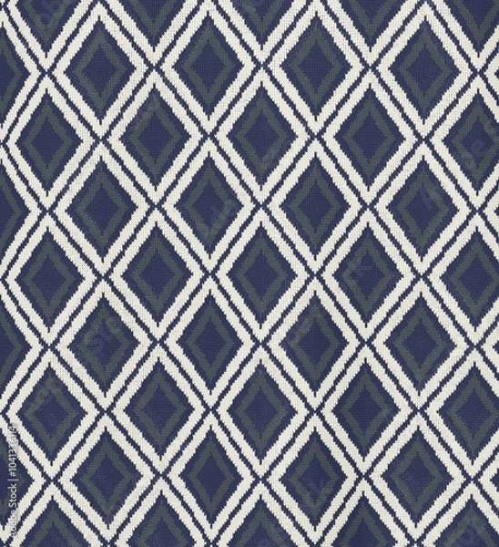 Fototapeta knit sweater with a stylish zigzag pattern.