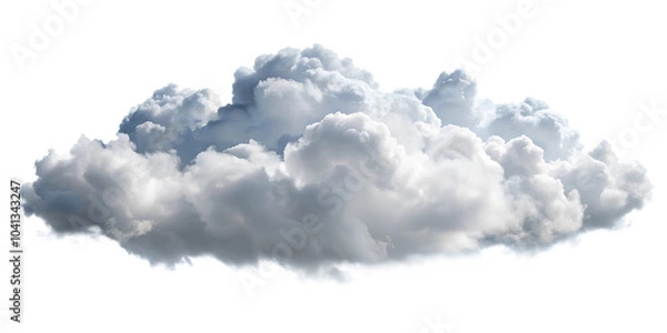 Obraz white clouds isolated on white background. Transparent PNG