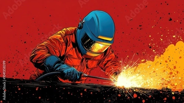 Obraz Welder at Work