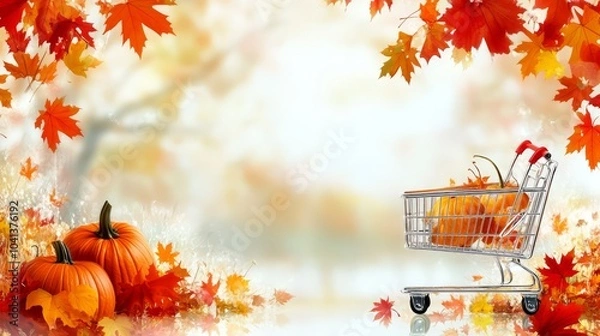 Fototapeta Autumn Shopping Delight