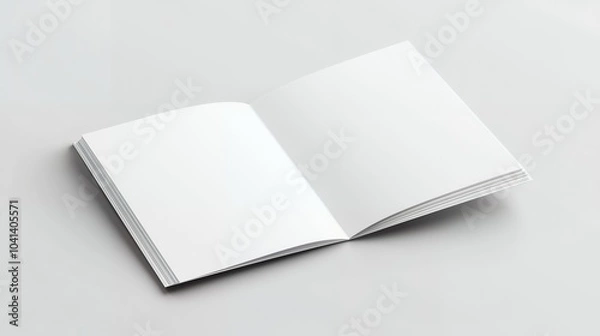 Fototapeta Blank Open Book Mockup for Designs and Presentations