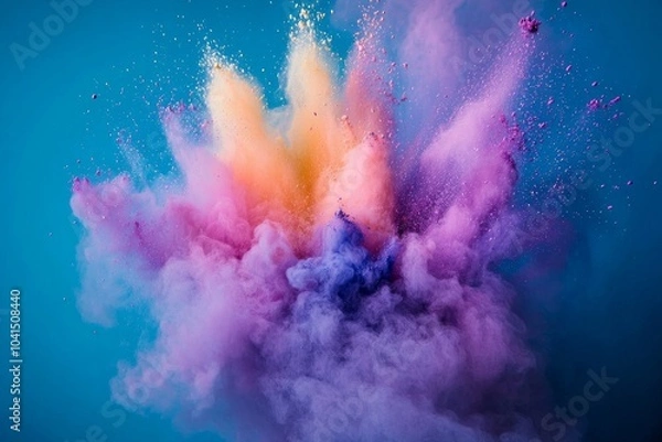 Obraz Colorful powder explosion for background