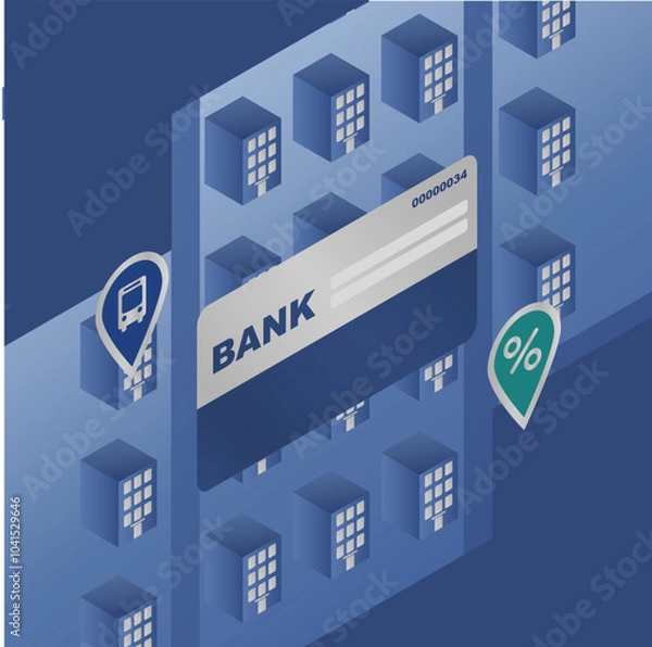 Obraz buildings at night