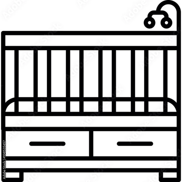 Obraz Baby Crib Icon