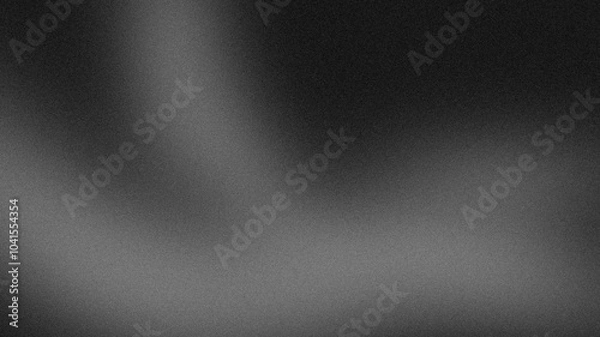 Fototapeta Grainy background monochrome gray abstract noise texture vibrant glowing color gradient shape black backdrop dark banner poster header cover wallpaper design