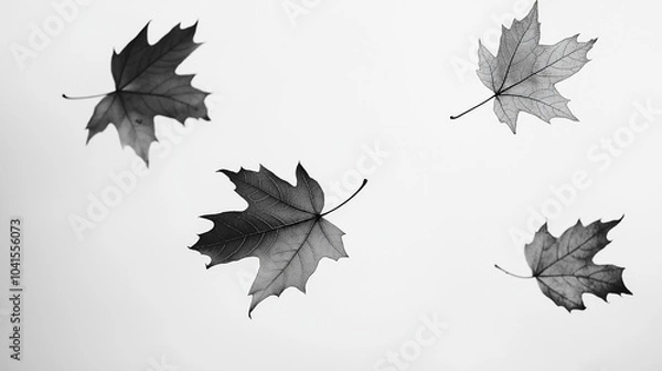 Fototapeta leaves vector, maple leaves, autumn leaves background