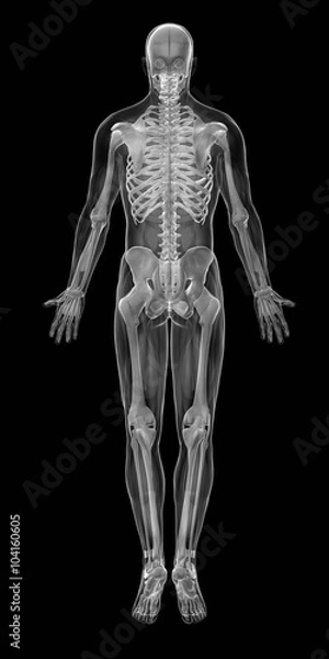 Fototapeta Black man ready for muscle layer