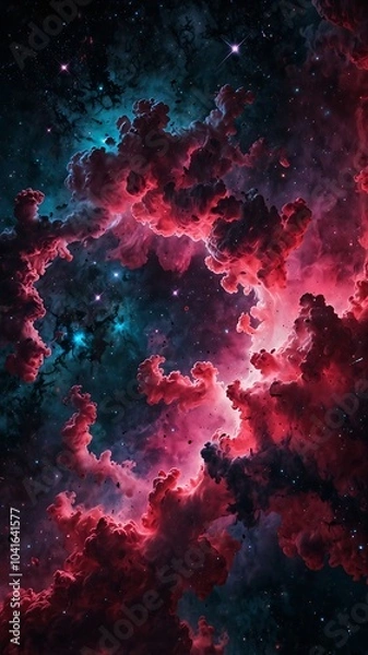 Fototapeta Pink Nebula