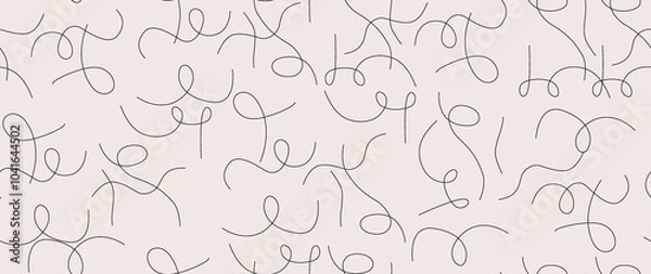 Fototapeta Flat seamless background. Minimalistic abstract pattern. Modern black print on a light background. Ideal for textile design, screensavers, covers, cards, invitations and posters..