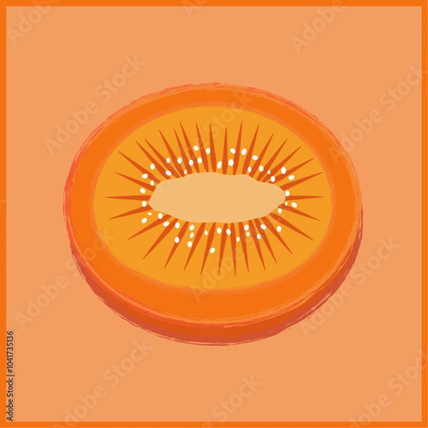 Obraz Abstract Orange Kiwi