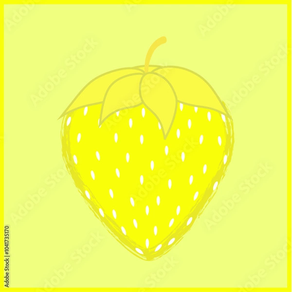 Obraz Abstract Yellow Strawberry