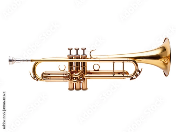 Obraz a close up of a trumpet