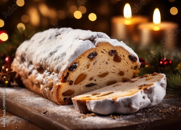Fototapeta クリスマスのシュトーレン
