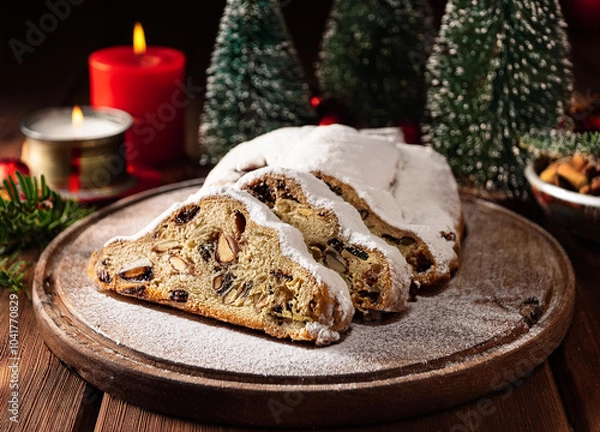 Fototapeta クリスマスのシュトーレン