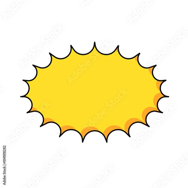 Obraz comic blast boom burst explosion 